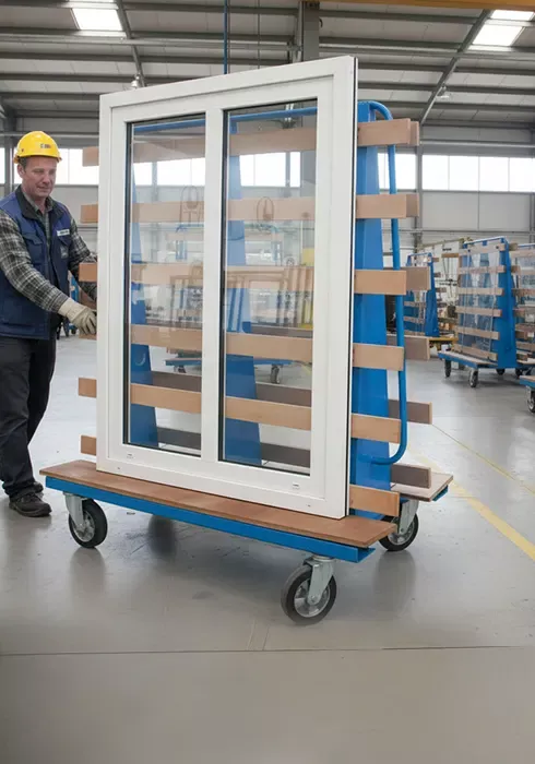 Chariot verrier bi-versant – Agrès verriers