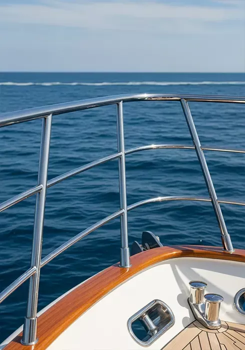 Fabrication sur mesure balcon avant pour bateau